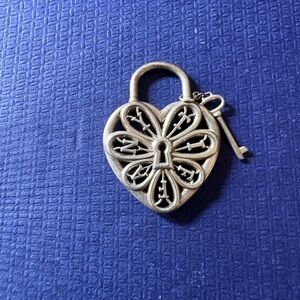 Tiffany & Co. Silver Heart Lock Necklace (charm only)